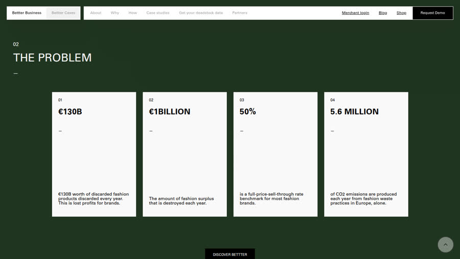 bettter.us numbered section with cards